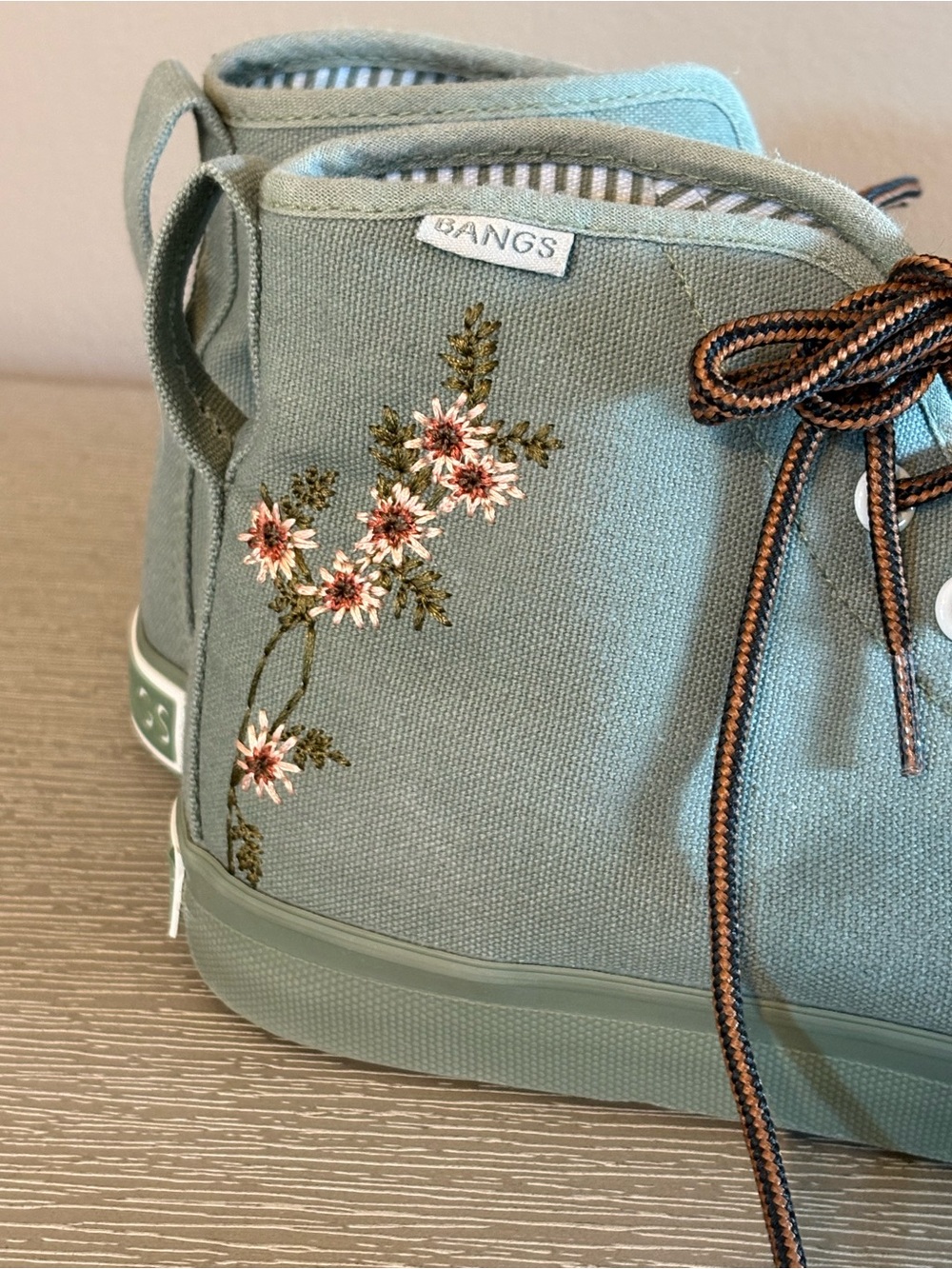 BANGS Shoes Sage Floral High Tops
 with Floral Embroidery - Picture 15 of 16